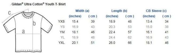 next level youth size chart